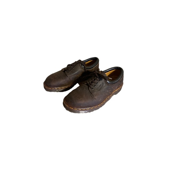 Dr. Martens Vintage Brown Leather Oxfords - Men’s UK Size 9 - Picture 1 of 10